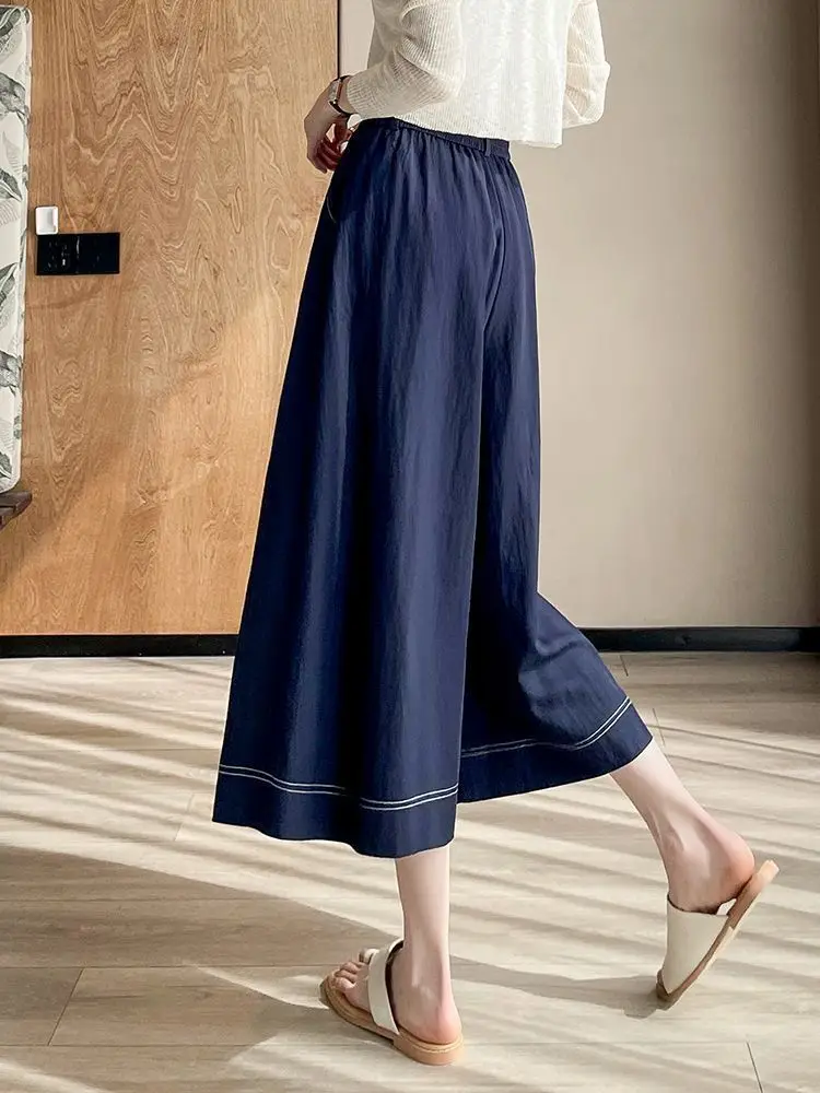 Women's Summer Breathable Denim Skirt Pants Wide Leg High Waist Loose Fit Cropped Length New Arrivals 2026
Women's Summer Breathable Denim Skirt Pants Wide Leg High Waist Loose Fit Cropped Length New Arrivals 2026