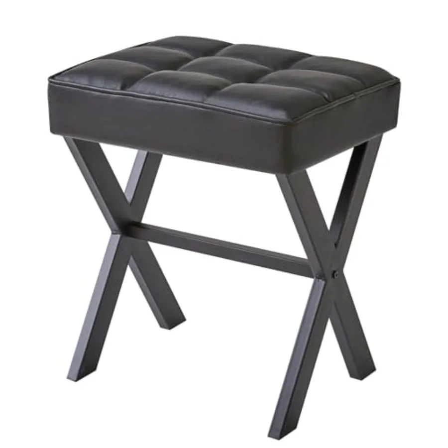 Square Makeup Stool with X-Leg Feet Rest, PU Footrest, Ottoman Seat Vanity Stool, Multi-Use as Small Side Table, for Bedroom, L
Square Makeup Stool with X-Leg Feet Rest, PU Footrest, Ottoman Seat Vanity Stool, Multi-Use as Small Side Table, for Bedroom, L