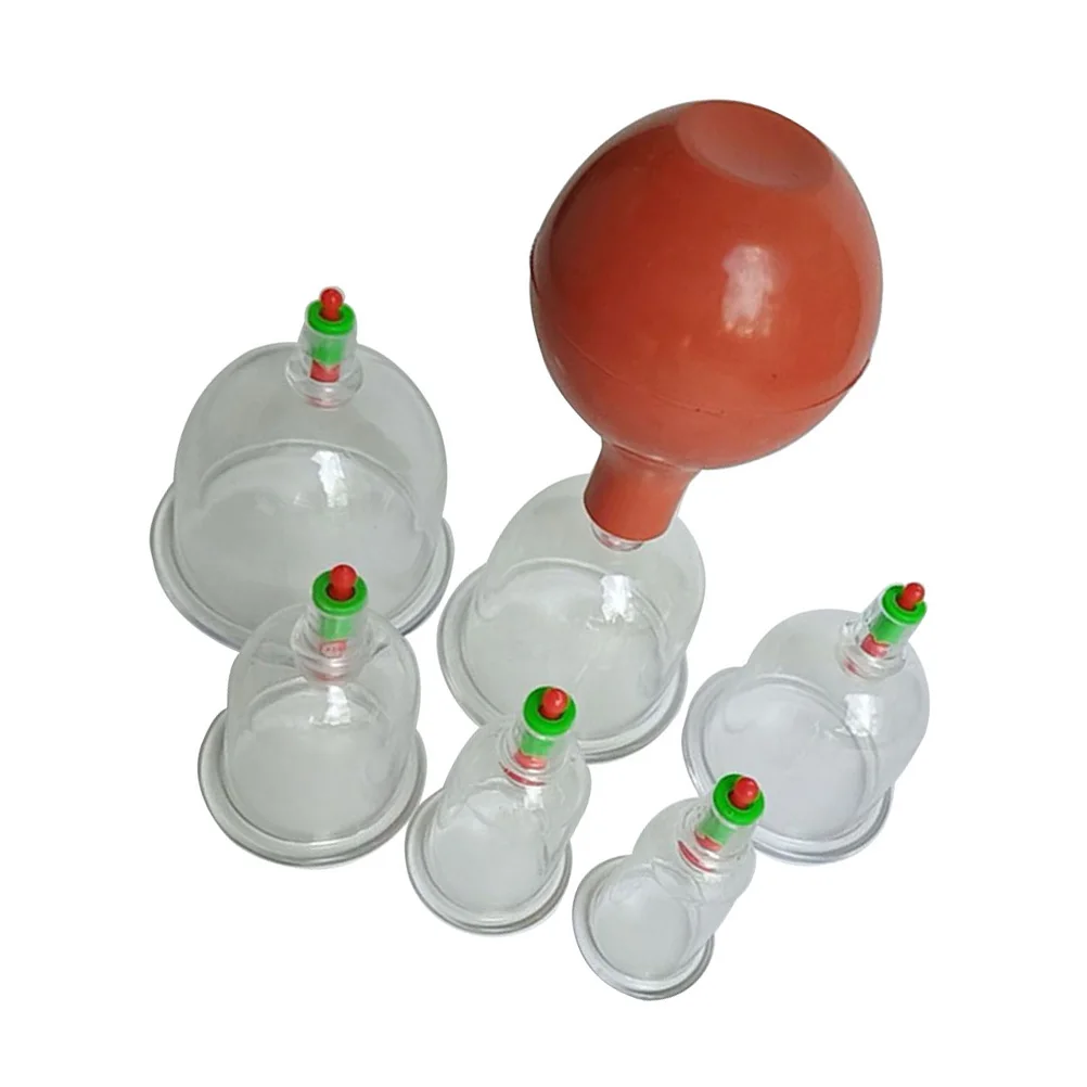 6 Pc Vacuum Cup Fire Can Cupping Massage for Therapy Cups Suction Portable Household
6 Pc Vacuum Cup Fire Can Cupping Massage for Therapy Cups Suction Portable Household