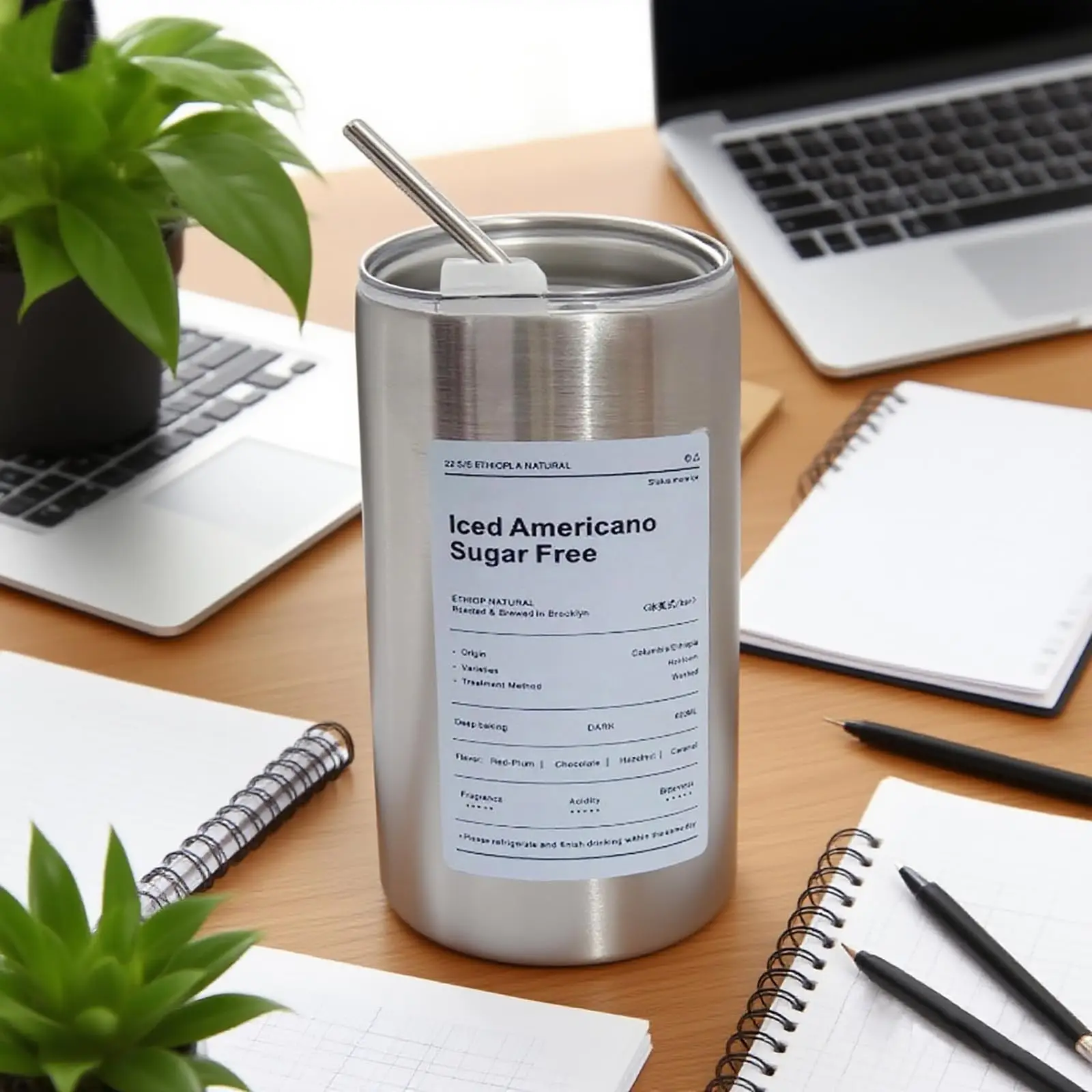 500ml Stainless Steel Coffee Tumbler, 304 Vacuum Insulated with Straw, Keeps Americano & Latte Cold, Leakproof & Portable
500ml Stainless Steel Coffee Tumbler, 304 Vacuum Insulated with Straw, Keeps Americano & Latte Cold, Leakproof & Portable