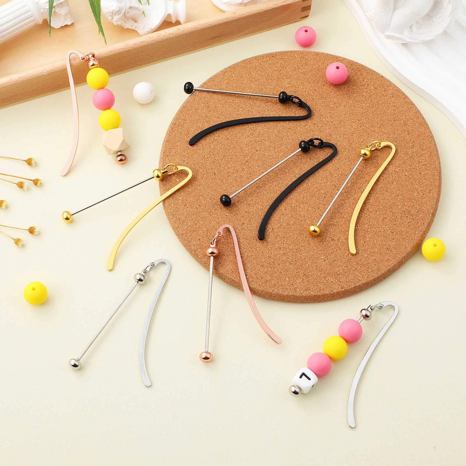 8 Pcs Beaded Bookmark Marks Bookmarkers Bookmarks Beads Cute Metal Making Supplies Diy Kit Student
8 Pcs Beaded Bookmark Marks Bookmarkers Bookmarks Beads Cute Metal Making Supplies Diy Kit Student