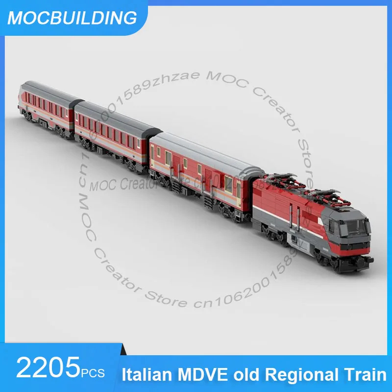 MOC Building Blocks Italian MDVE Old Regional Train Model Assembled Bricks Transportation Collection Display Toys Gifts 2205PCS
MOC Building Blocks Italian MDVE Old Regional Train Model Assembled Bricks Transportation Collection Display Toys Gifts 2205PCS