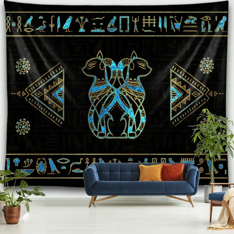 Ancient Egyptian Tapestry Mysterious Symbol Tapestries Wall Hanging Cloth Home The Ankh Pharaoh Old Culture Vintage Wall Decor
Ancient Egyptian Tapestry Mysterious Symbol Tapestries Wall Hanging Cloth Home The Ankh Pharaoh Old Culture Vintage Wall Decor