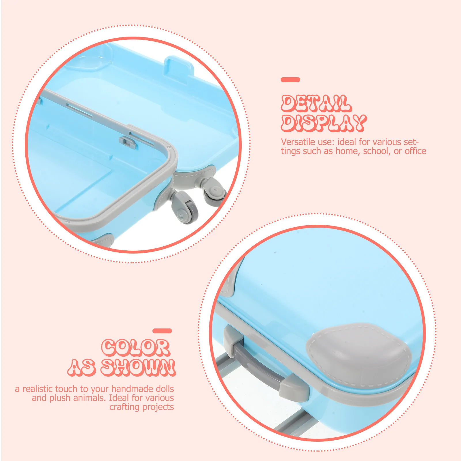 Набор из 3 мини-чемоданов для кукол 18 дюймов - маленькие чемоданы на колесиках, пластиковые дорожные кейсы, аксессуары для ролевых игр
Набор из 3 мини-чемоданов для кукол 18 дюймов - маленькие чемоданы на колесиках, пластиковые дорожные кейсы, аксессуары для ролевых игр