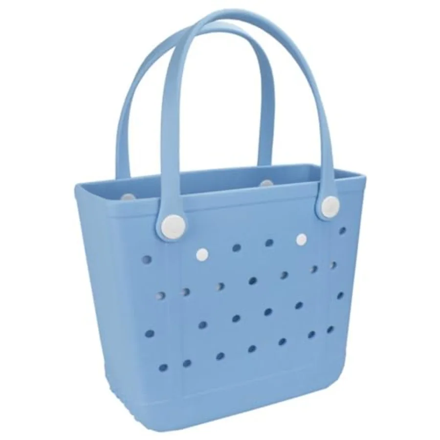 Medium Rubber Beach Bag, Waterproof Tote Bags Washable Sand-proof Travel Hand Bags for Pool Boat Work Sports
Medium Rubber Beach Bag, Waterproof Tote Bags Washable Sand-proof Travel Hand Bags for Pool Boat Work Sports