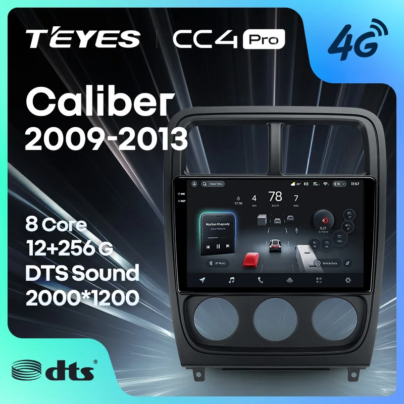 TEYES CC4 PRO For Dodge Caliber PM 2009 - 2013 CarPlay Radio Multimedia Stereo Car play Android Auto 2DIN Autoradio
TEYES CC4 PRO For Dodge Caliber PM 2009 - 2013 CarPlay Radio Multimedia Stereo Car play Android Auto 2DIN Autoradio