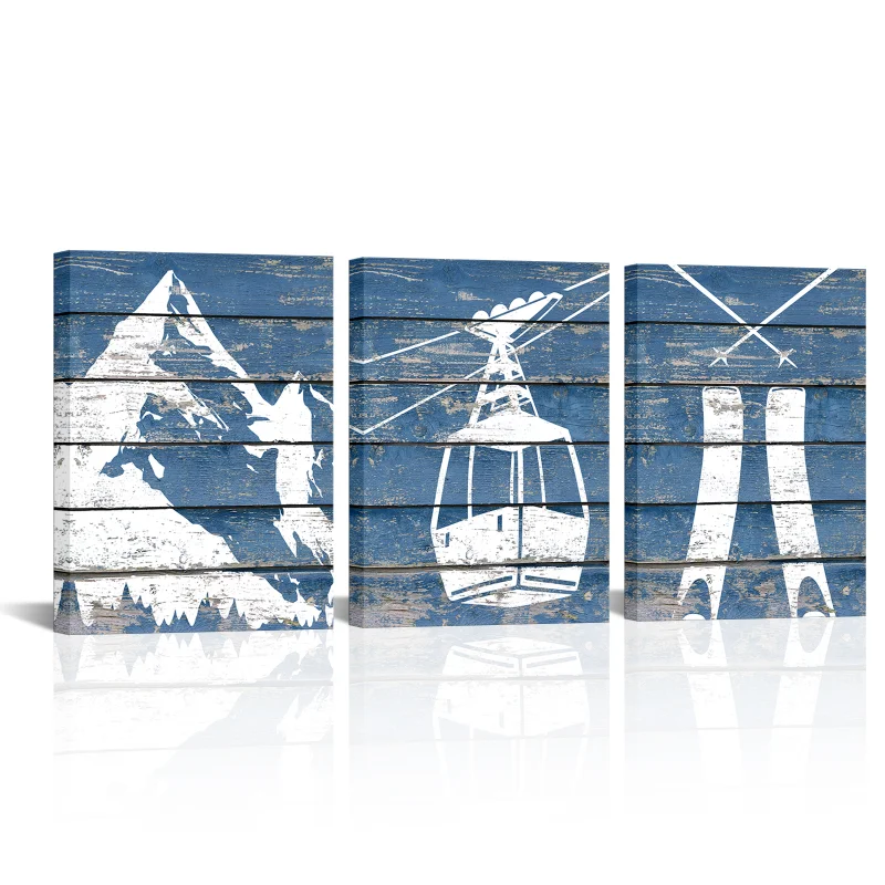 3 Pieces Snow Mountain Home Decor Poster Ski and Cable Car Print Canvas Painting Modern Style Picture Living Room Wall Art
3 Pieces Snow Mountain Home Decor Poster Ski and Cable Car Print Canvas Painting Modern Style Picture Living Room Wall Art