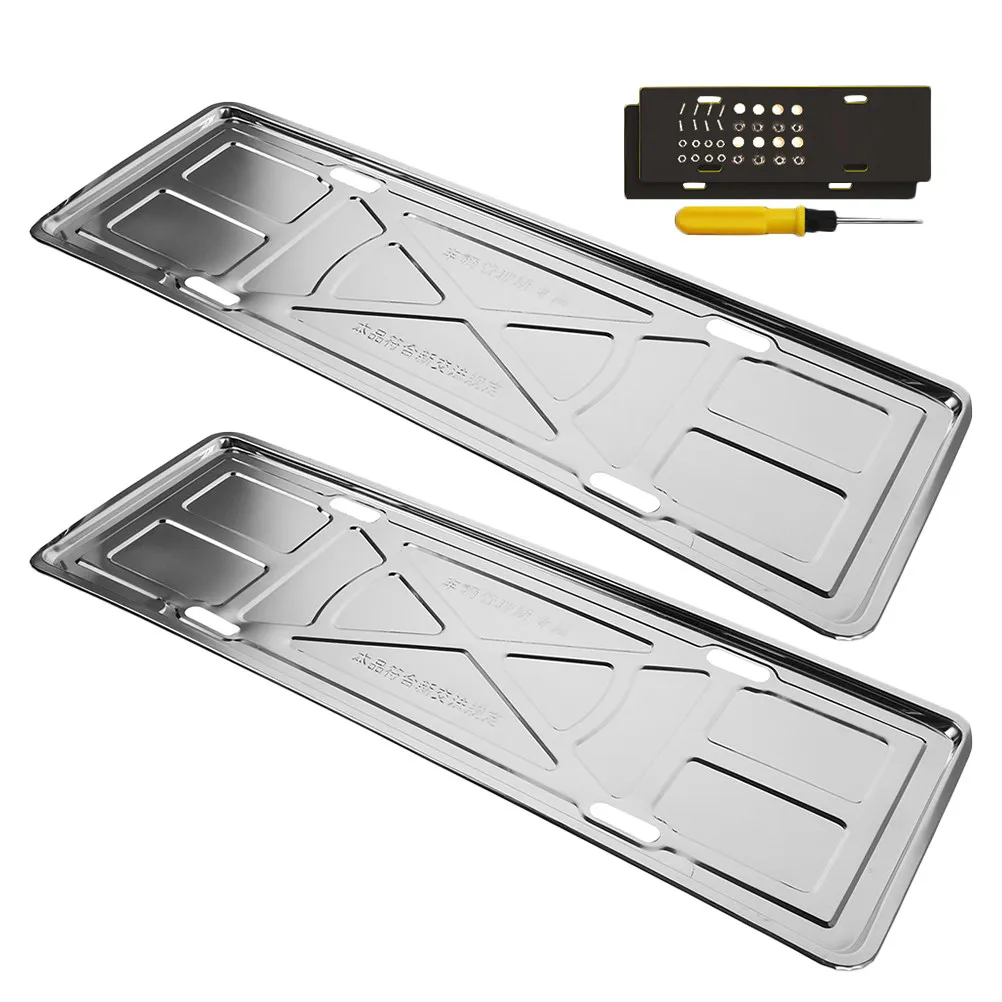 Car Border Frames Stainless Steel Holder Universal Front Protector MountBracket Vehicle Supply
Car Border Frames Stainless Steel Holder Universal Front Protector MountBracket Vehicle Supply