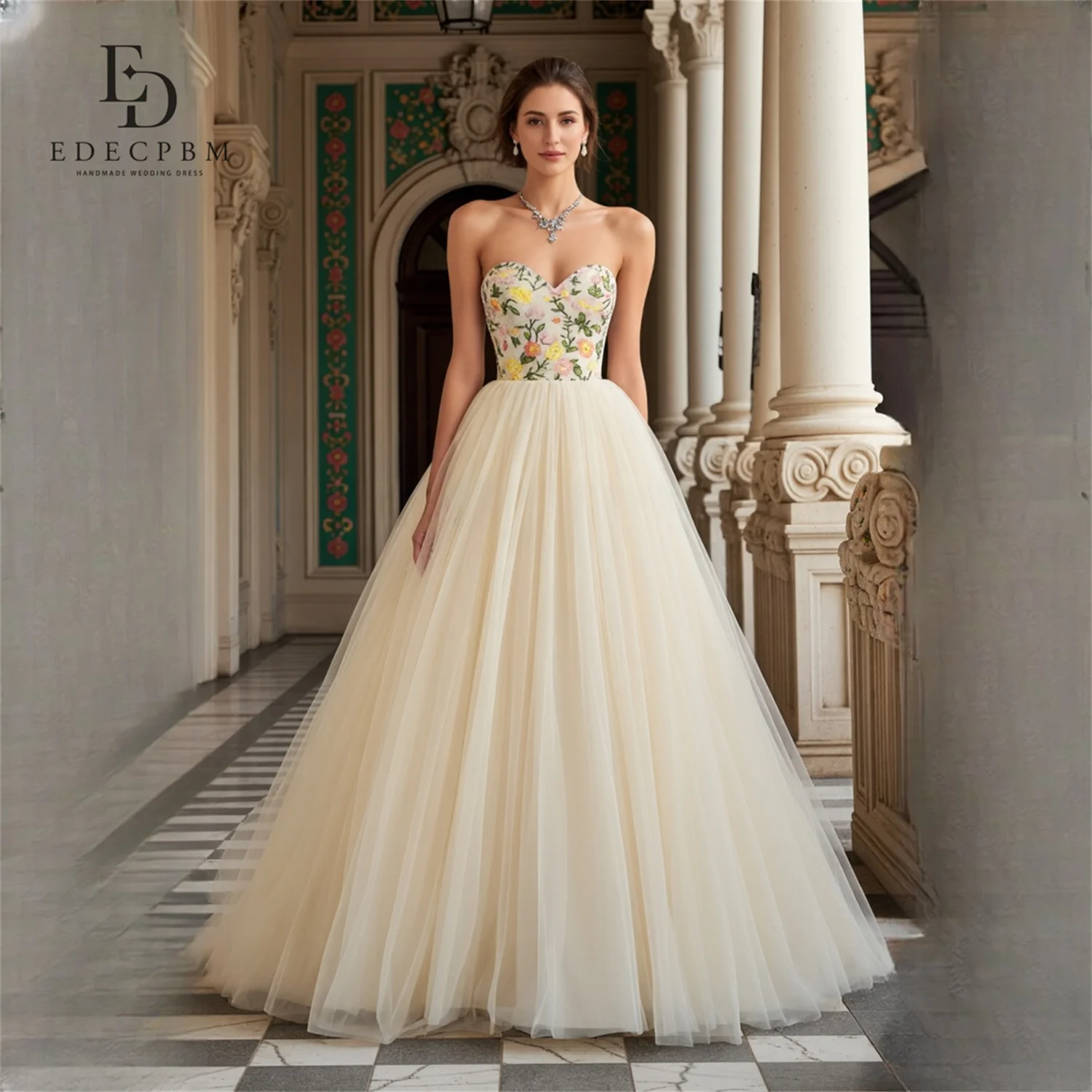 EDECPBM Tulle Sweetheart Ivory Ball Gown Evening Dress 2026 Prom Dress Wedding Party Glamourous Elegant Ladies Customized
EDECPBM Tulle Sweetheart Ivory Ball Gown Evening Dress 2026 Prom Dress Wedding Party Glamourous Elegant Ladies Customized
