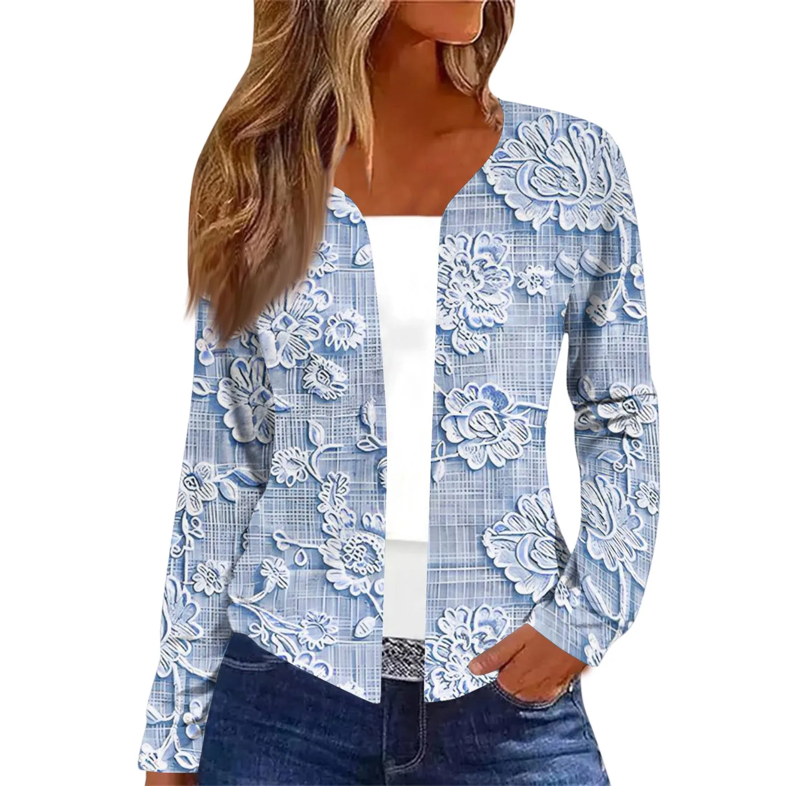 Новинка 2025, осенне-зимняя короткая куртка, верхняя одежда, женская модная свободная куртка-кардиган с длинными рукавами и принтом, повседневная верхняя одежда, куртка, топ
Новинка 2025, осенне-зимняя короткая куртка, верхняя одежда, женская модная свободная куртка-кардиган с длинными рукавами и принтом, повседневная верхняя одежда, куртка, топ