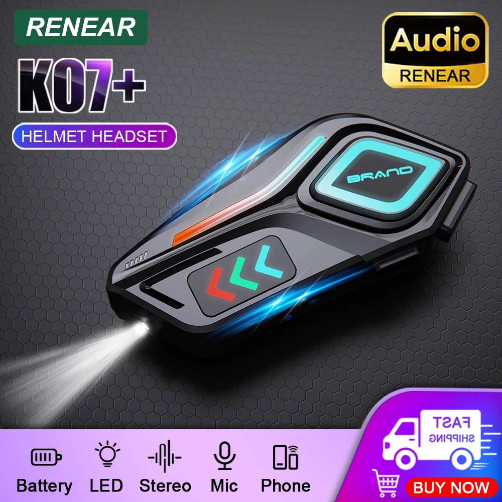 New Motorcycle Helmet Bluetooth Headset with LED Flashlight Wireless Riding Earphone For Android iOS Smartphone Moto Accessories
New Motorcycle Helmet Bluetooth Headset with LED Flashlight Wireless Riding Earphone For Android iOS Smartphone Moto Accessories