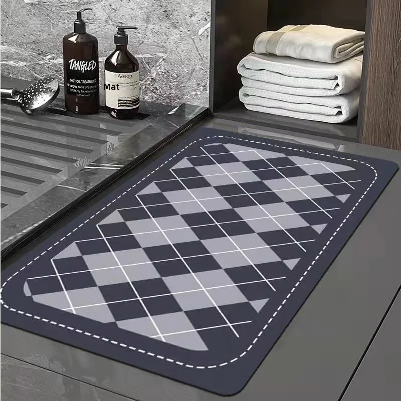Water Absorbent Quick Dry Anti Slip Toilet Entrance Mat Diatom Mud Floor Mat for Bathroom And Toilet Natural Rubber Material
Water Absorbent Quick Dry Anti Slip Toilet Entrance Mat Diatom Mud Floor Mat for Bathroom And Toilet Natural Rubber Material