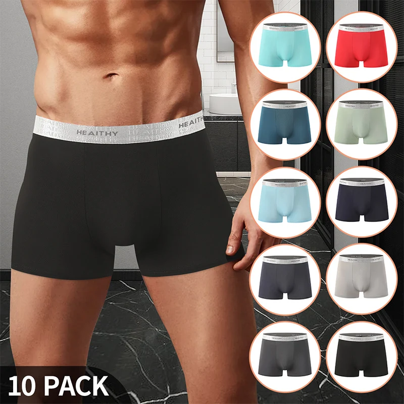 10 Piece Set Of Men's Four Season Fashionable Boxer Shorts, Youth Solid Color Multi-Color Sports Comfortable Home Underwear
10 Piece Set Of Men's Four Season Fashionable Boxer Shorts, Youth Solid Color Multi-Color Sports Comfortable Home Underwear