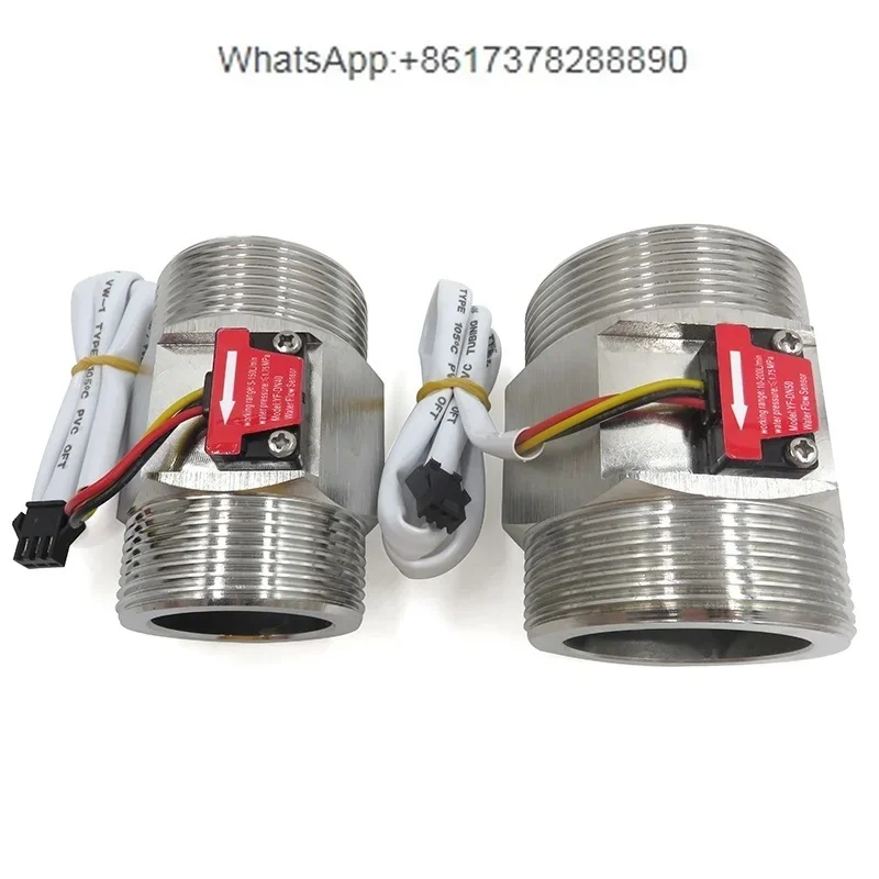 304 stainless steel DN40 DN50 water flow sensor 1.5 inch 2 inch large diameter Hall turbine flowmeter
304 stainless steel DN40 DN50 water flow sensor 1.5 inch 2 inch large diameter Hall turbine flowmeter