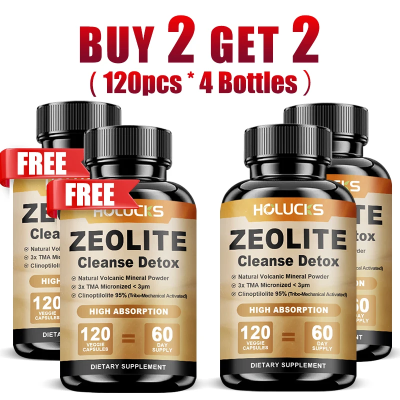 HOLUCKS Zeolite Cleanse Detox Supplement, с хлореллой, глутатионом, расторопшей, для детоксикации всего организма и поддержки иммунной системы
HOLUCKS Zeolite Cleanse Detox Supplement, с хлореллой, глутатионом, расторопшей, для детоксикации всего организма и поддержки иммунной системы