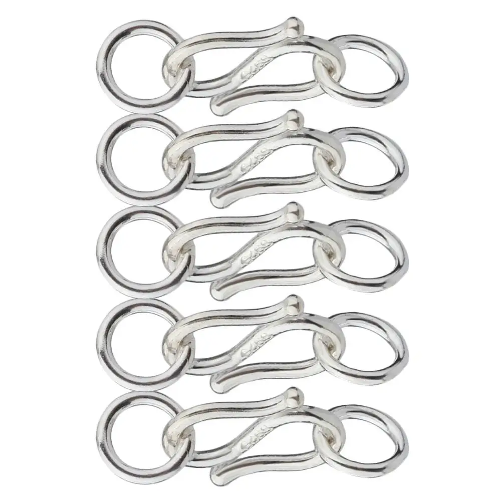 5pcs DIY Silver Jewelry Accessories S-W Shape Clasp for Bracelet Necklace Connector Adjuster Chain Hook Lightweight
5pcs DIY Silver Jewelry Accessories S-W Shape Clasp for Bracelet Necklace Connector Adjuster Chain Hook Lightweight