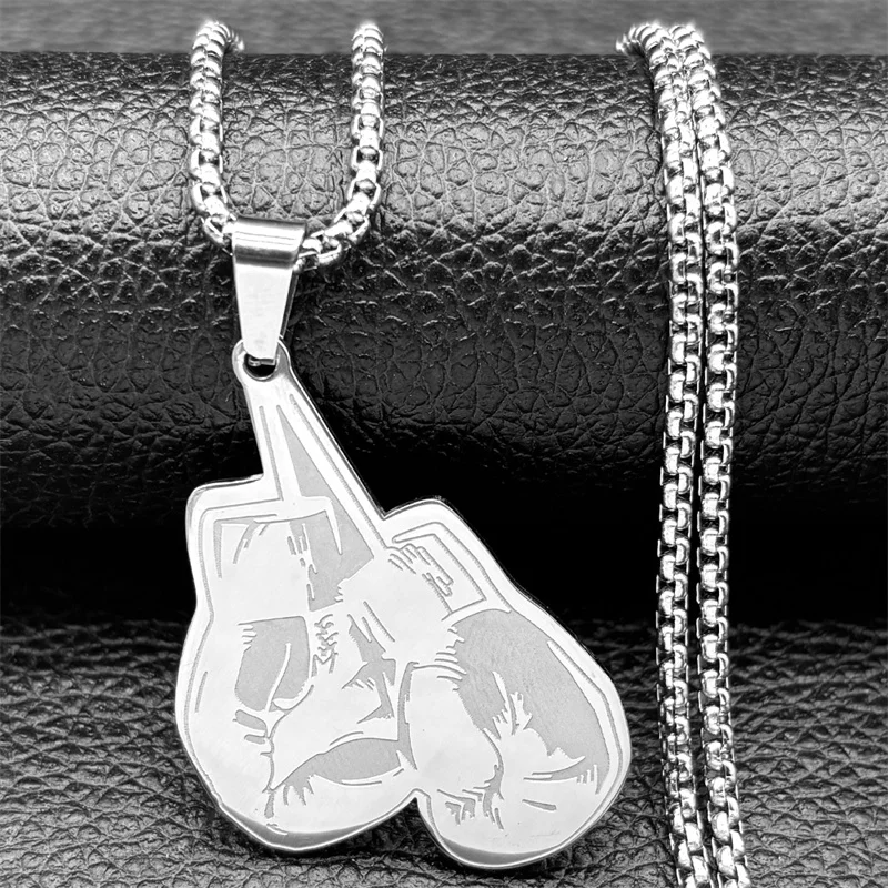 Boxing Glove Flash Pendant Necklace For Women Men Stainless Steel Black Silver Color Man Power Chain Jewelry Collar
Boxing Glove Flash Pendant Necklace For Women Men Stainless Steel Black Silver Color Man Power Chain Jewelry Collar