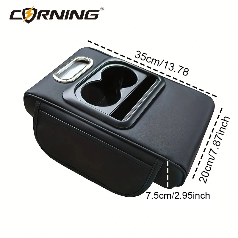 Подлокотник для автомобиля из искусственной кожи, подушка для подлокотника центральной консоли автомобиля, утолщенная высота 7,5 см, подставка для локтя с подстаканником, коробка для салфеток
Подлокотник для автомобиля из искусственной кожи, подушка для подлокотника центральной консоли автомобиля, утолщенная высота 7,5 см, подставка для локтя с подстаканником, коробка для салфеток