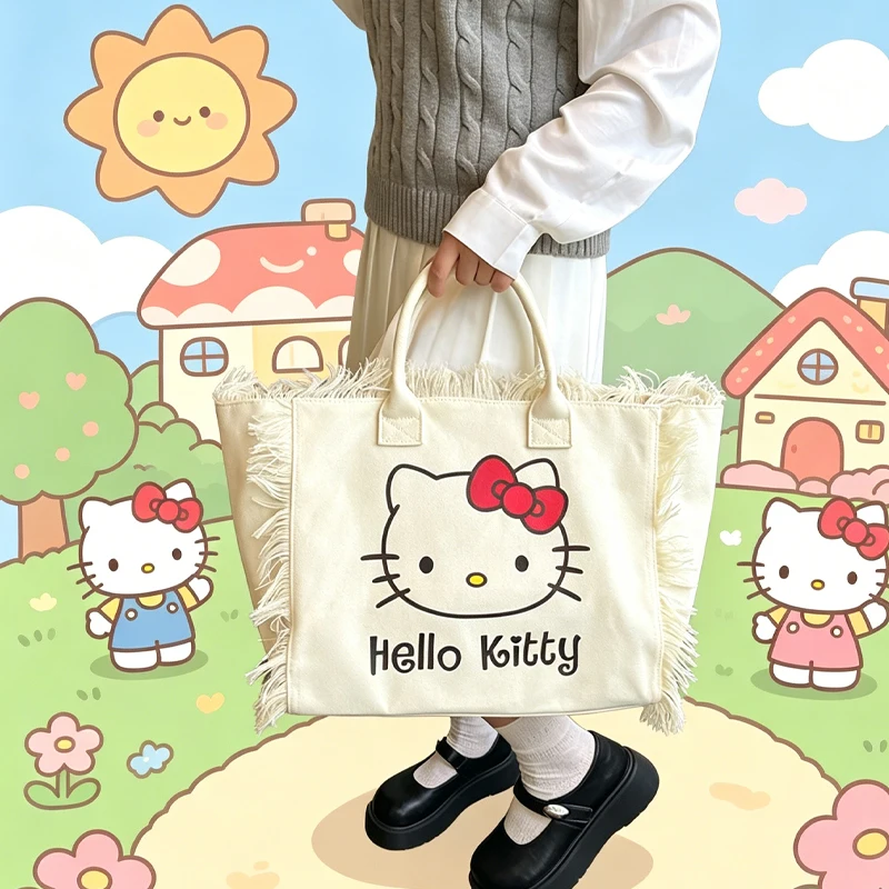 Cute Hello Kittys Crossbody Bag Canvas Bag Girl New Kawaii All-Match Large Capacity Fashion Portable Shoulder Bag Cartoon
Cute Hello Kittys Crossbody Bag Canvas Bag Girl New Kawaii All-Match Large Capacity Fashion Portable Shoulder Bag Cartoon