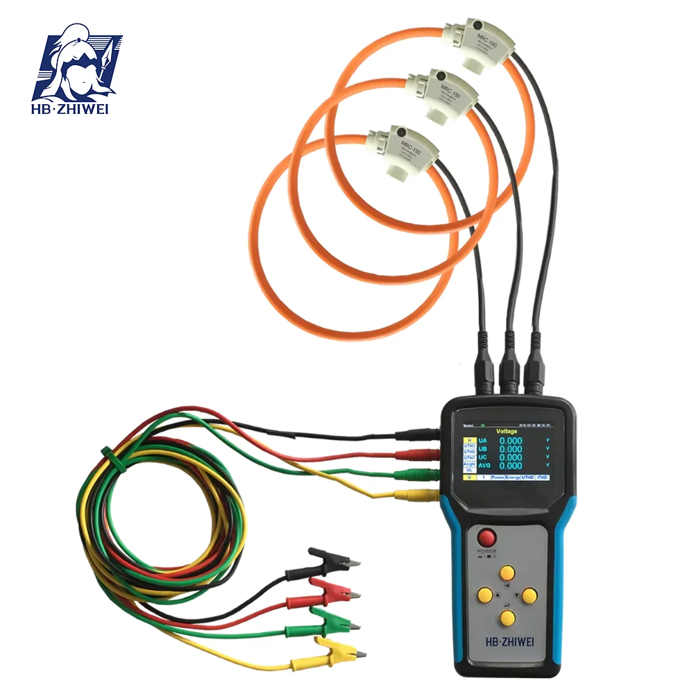ZWPQ402 Electronic Portable Poly-phase Handheld Power Meter Quality Analyzer High Accuracy 0.5% 1 Year Industrial Monitoring
ZWPQ402 Electronic Portable Poly-phase Handheld Power Meter Quality Analyzer High Accuracy 0.5% 1 Year Industrial Monitoring
