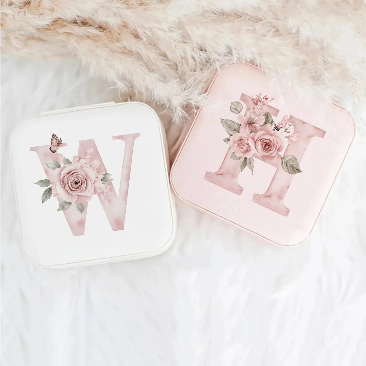 Personalized Floral Initial Jewelry Box, Mini Portable Travel Organizer, Zipper Storage Case for Rings Earrings
Personalized Floral Initial Jewelry Box, Mini Portable Travel Organizer, Zipper Storage Case for Rings Earrings