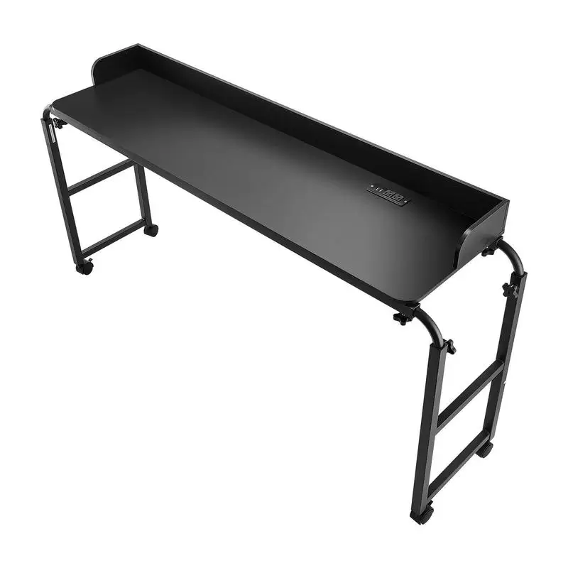 Rolling Laptop Desk 31.5" x 15.7" For Bedroom Hospital Dormitory, Integrated Power Outlet Height Adjustable Particleboard Surface Heavy Duty Steel Frame Mobile Workstation 4 Caster Wheels Black
Rolling Laptop Desk 31.5" x 15.7" For Bedroom Hospital Dormitory, Integrated Power Outlet Height Adjustable Particleboard Surface Heavy Duty Steel Frame Mobile Workstation 4 Caster Wheels Black