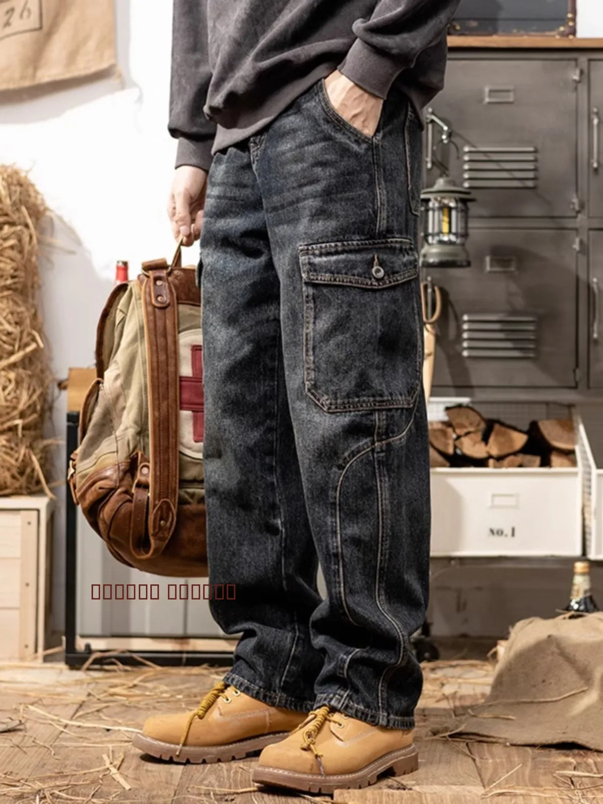 Men's Loose Straight Casual Harlan Jeans Workwear Denim High Street Style Autumn Winter Trend Retro SPTTAX Youth Jeans
Men's Loose Straight Casual Harlan Jeans Workwear Denim High Street Style Autumn Winter Trend Retro SPTTAX Youth Jeans