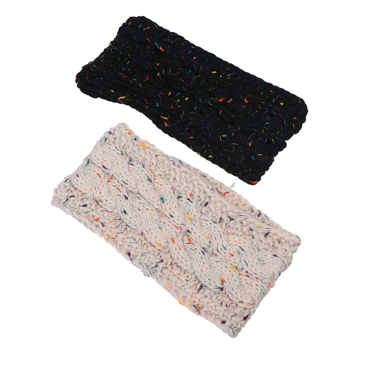 2 шт., вязаные зимние повязки на голову, эластичные ленты для волос, широкая оправа, черный, бежевый, женский обруч для волос, модное украшение для вечеринки
2 шт., вязаные зимние повязки на голову, эластичные ленты для волос, широкая оправа, черный, бежевый, женский обруч для волос, модное украшение для вечеринки