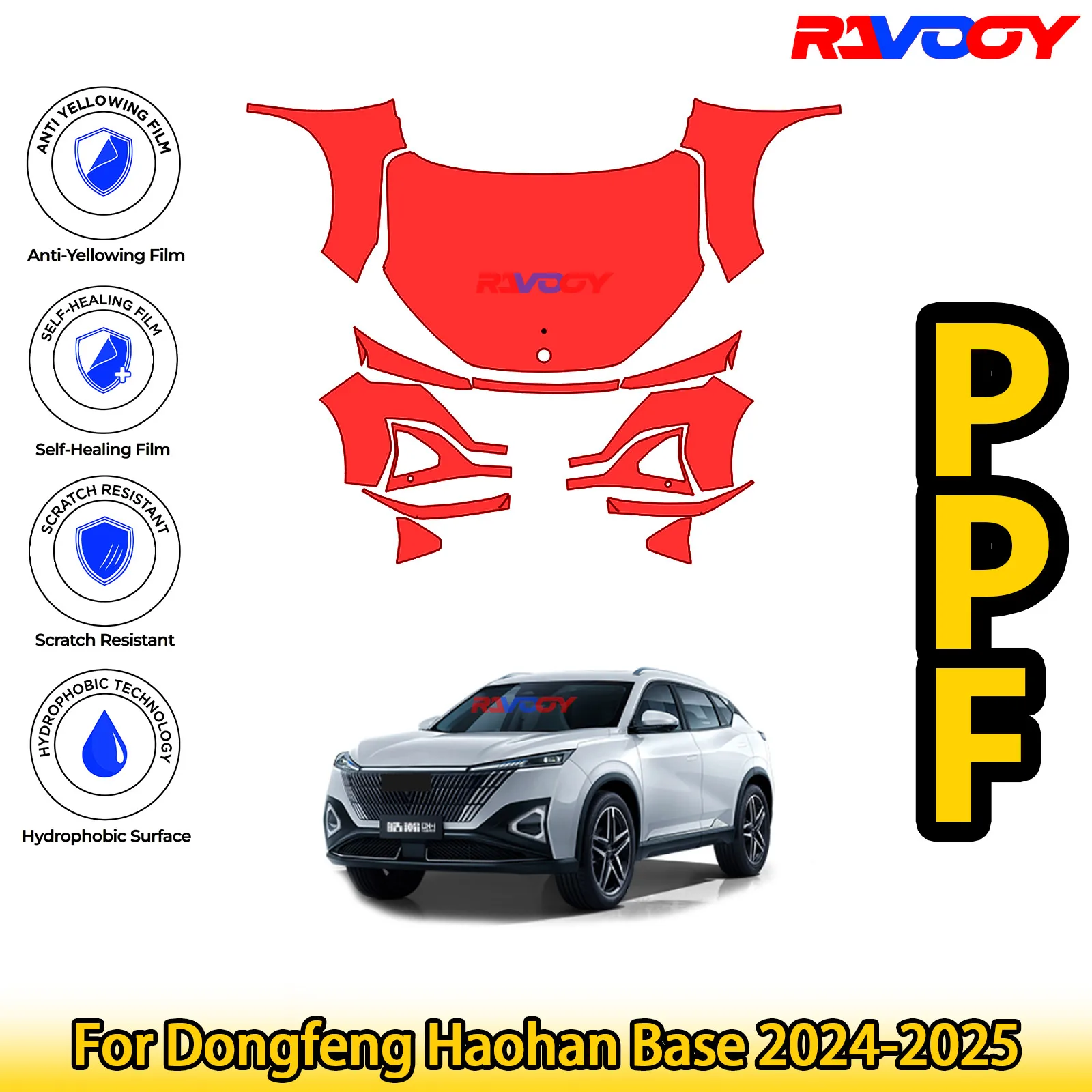 Для Dongfeng Haohan Base 2024-2025 глянцевая матовая черная предварительно вырезанная передняя защитная пленка PPF Kit
Для Dongfeng Haohan Base 2024-2025 глянцевая матовая черная предварительно вырезанная передняя защитная пленка PPF Kit