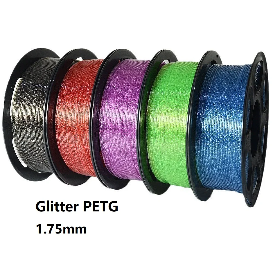 Glitter PETG 3D Filament 1.75mm 1kg Sparkle Filament PETG Black Blue Shining FDM 3D Printer Materials PETG Filament Gold
Glitter PETG 3D Filament 1.75mm 1kg Sparkle Filament PETG Black Blue Shining FDM 3D Printer Materials PETG Filament Gold
