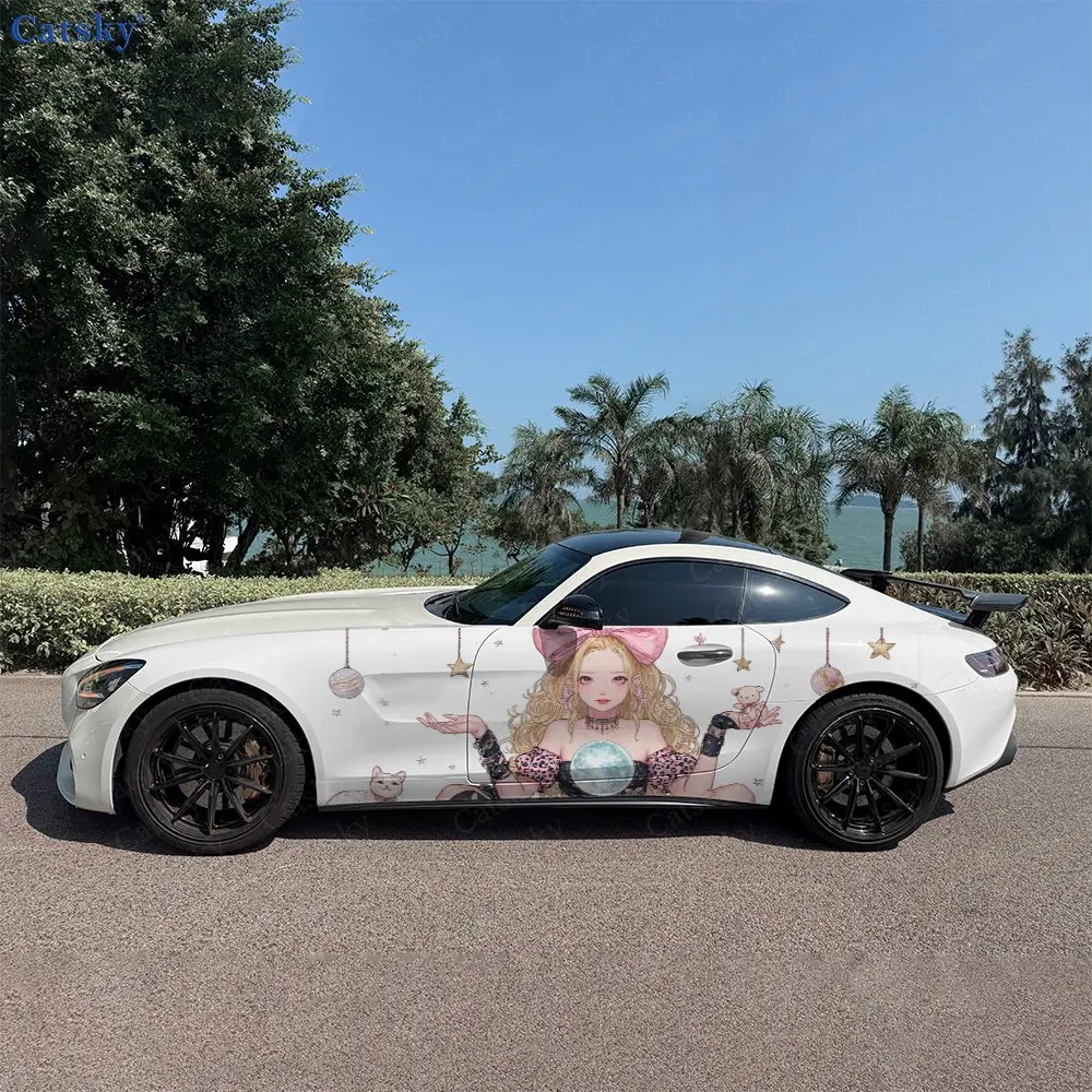 2Pcs Pink Star Ornament Fashion Girl Car Side Wrap, Self-Adhesive PVC Waterproof & Scratch-Resistant Sticker, Car Accessory Gift
2Pcs Pink Star Ornament Fashion Girl Car Side Wrap, Self-Adhesive PVC Waterproof & Scratch-Resistant Sticker, Car Accessory Gift