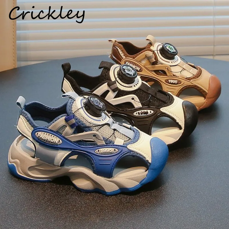 Summer Mesh Kids Sneakers Hollow Out Half Sandals For Boys Breathable Sports Shoes Soft High Quality Children Casual Shoes
Summer Mesh Kids Sneakers Hollow Out Half Sandals For Boys Breathable Sports Shoes Soft High Quality Children Casual Shoes