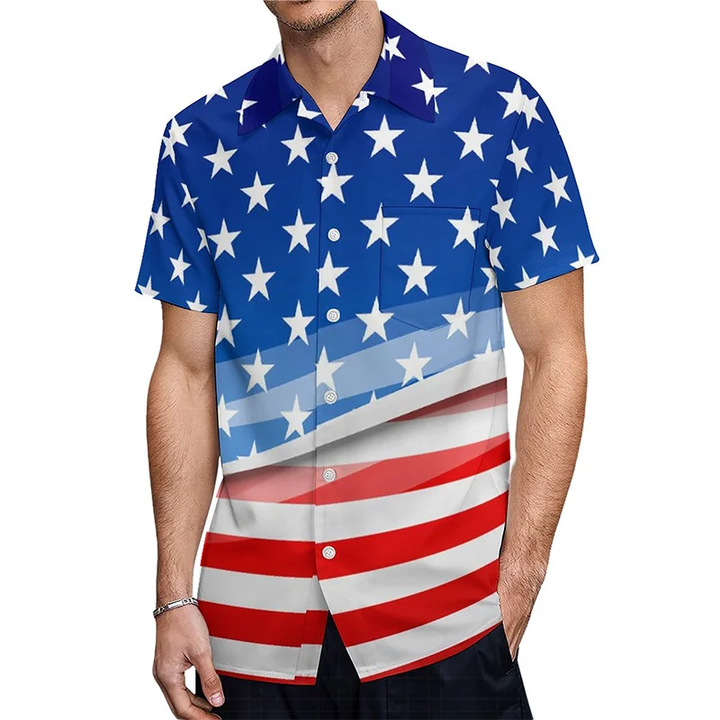 Independence Day Clothing American Flag Print Shirt Pocket Short Sleeve Men Shirt For Men
Independence Day Clothing American Flag Print Shirt Pocket Short Sleeve Men Shirt For Men