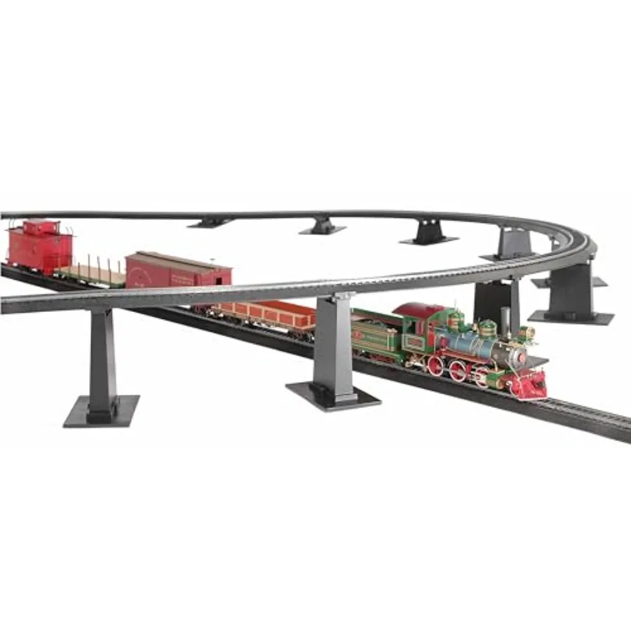HO or On30 scale model railway application, white plastic graduated pier set, durable and precise alignment for E-Z Track layou
HO or On30 scale model railway application, white plastic graduated pier set, durable and precise alignment for E-Z Track layou