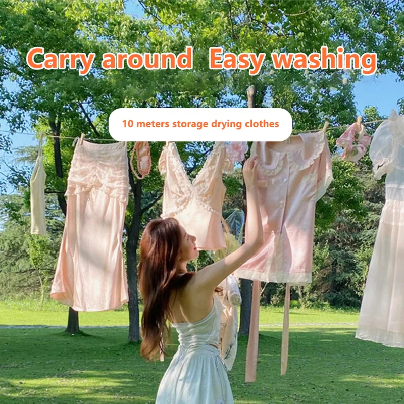 Retractable Clothes Drying Rack Rope Outdoor Portable Clothesline Storage Clothing Line For Laundry Drying Line Camping
Retractable Clothes Drying Rack Rope Outdoor Portable Clothesline Storage Clothing Line For Laundry Drying Line Camping