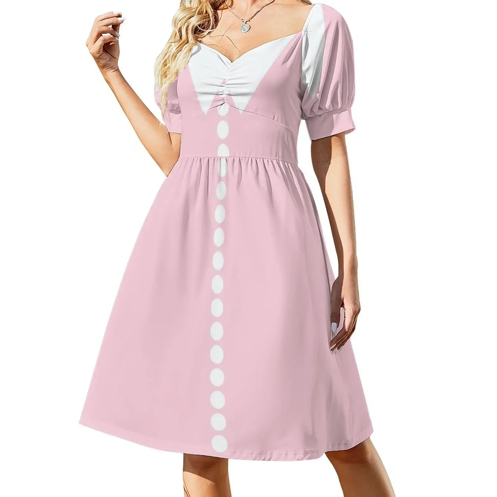 Faux Collar and Buttons 2 in Pink and White Short-Sleeved Dress summer dress dresses for womens 2025 Dress
Faux Collar and Buttons 2 in Pink and White Short-Sleeved Dress summer dress dresses for womens 2025 Dress