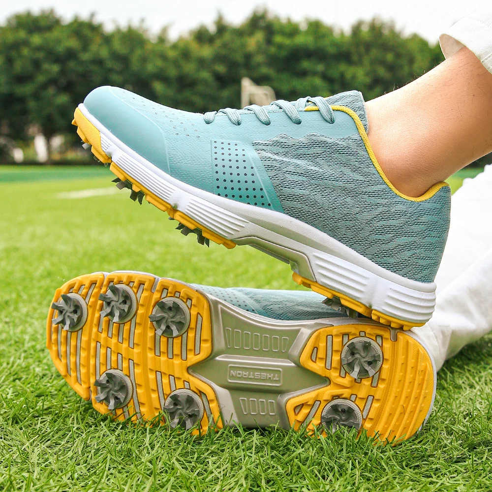 New Professional Spiked Men Golf Shoes Waterproof Microfiber Anti-collision Toe Outdoor Competition Sports Sneakers size 39-48
New Professional Spiked Men Golf Shoes Waterproof Microfiber Anti-collision Toe Outdoor Competition Sports Sneakers size 39-48