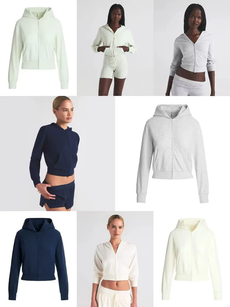 Women's Slim Fit Hoodie Zipper Cardigan Versatile Short Outerwear Long Sleeve Casual Comfortable Breathable Spring Fashion
Women's Slim Fit Hoodie Zipper Cardigan Versatile Short Outerwear Long Sleeve Casual Comfortable Breathable Spring Fashion