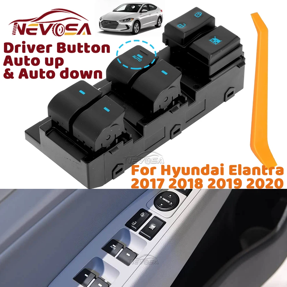 Main Left Hand Driver For Hyundai Elantra 2017 2018 2019 2020 Auto Window Control Switch Glass Lifter 93570F20004X 93570F2100
Main Left Hand Driver For Hyundai Elantra 2017 2018 2019 2020 Auto Window Control Switch Glass Lifter 93570F20004X 93570F2100