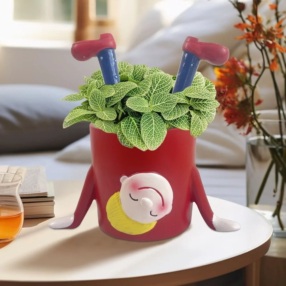 Funny Cartoon Inverted Flower Pot Resin Decorative Succulent Plant Container Girl Shape Small Plant Pot Balcony Garden
Funny Cartoon Inverted Flower Pot Resin Decorative Succulent Plant Container Girl Shape Small Plant Pot Balcony Garden