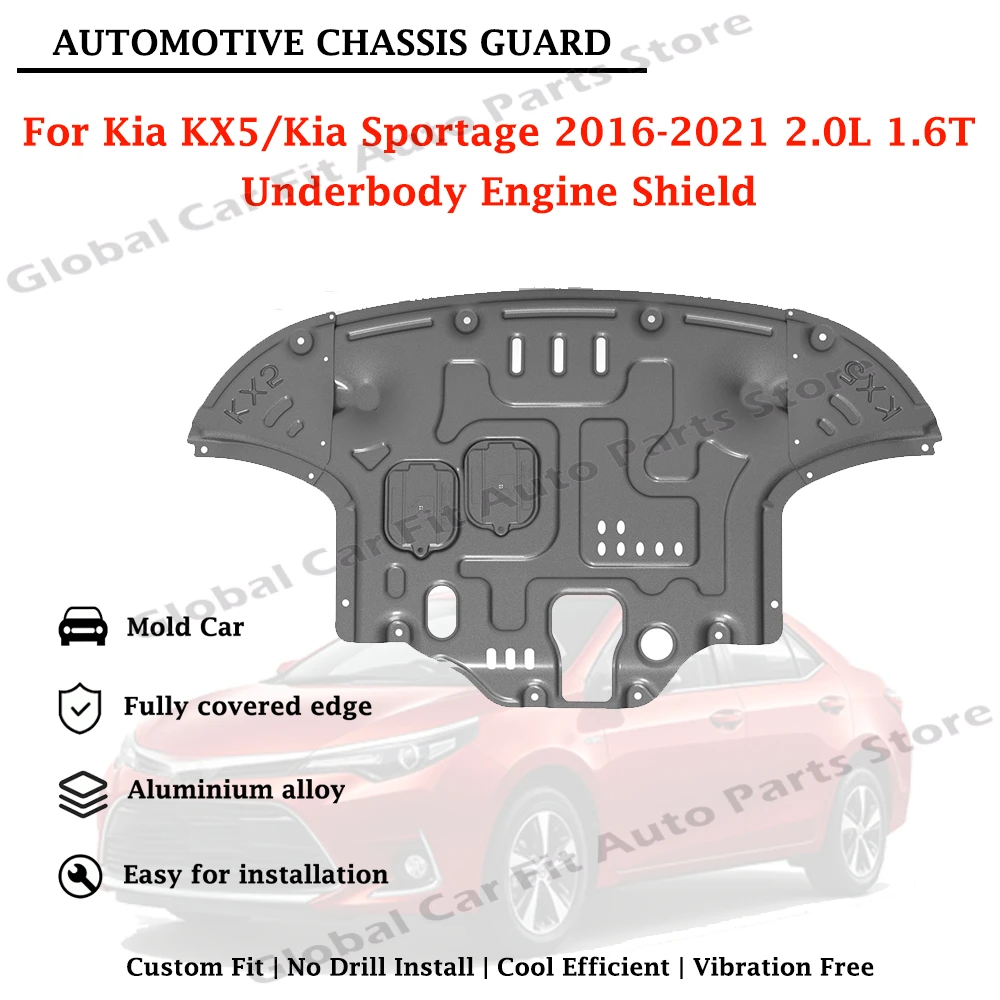 Engine Skid Plate Chassis Splash Shield Engine Shield For Kia KX5 / Kia Sportage 2016-2021 2.0L 1.6T Car Exterior Parts
Engine Skid Plate Chassis Splash Shield Engine Shield For Kia KX5 / Kia Sportage 2016-2021 2.0L 1.6T Car Exterior Parts