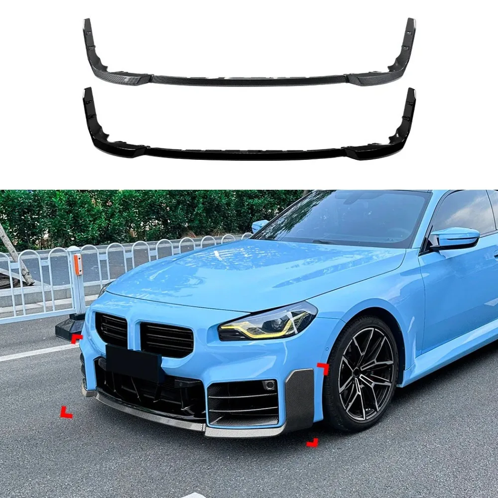 Car Front Bumper Lip Spoiler For BMW M2 G87 2023-2025 Front Bumper Protector Lower Blade Splitter Glossy black/Carbon Fiber look
Car Front Bumper Lip Spoiler For BMW M2 G87 2023-2025 Front Bumper Protector Lower Blade Splitter Glossy black/Carbon Fiber look