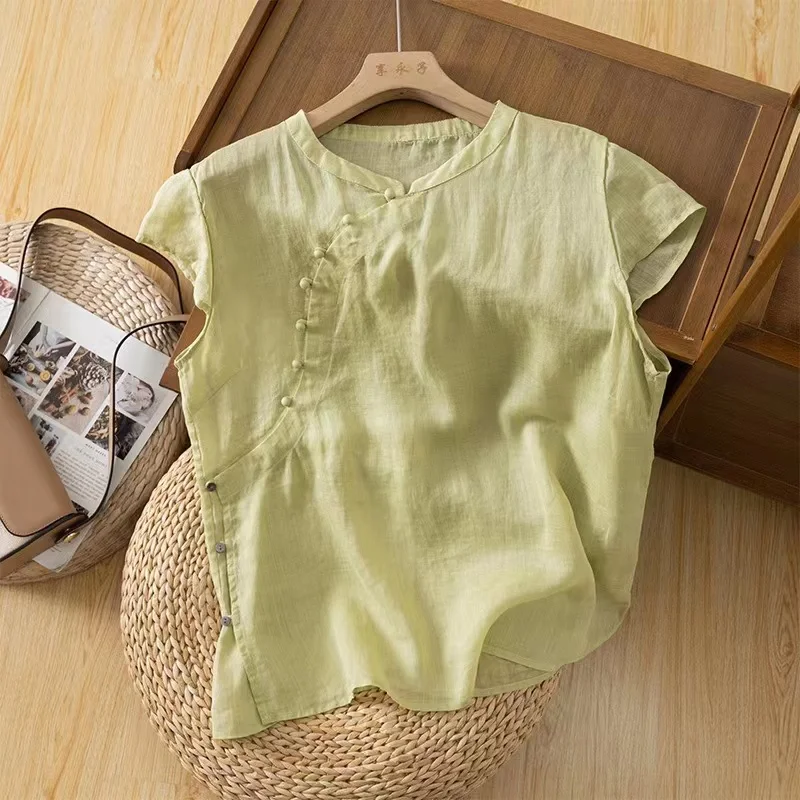 Новая летняя женская свободная блузка из хлопка и льна с коротким рукавом, асимметричным подолом и пуговицами по бокам, модный дизайн
Новая летняя женская свободная блузка из хлопка и льна с коротким рукавом, асимметричным подолом и пуговицами по бокам, модный дизайн