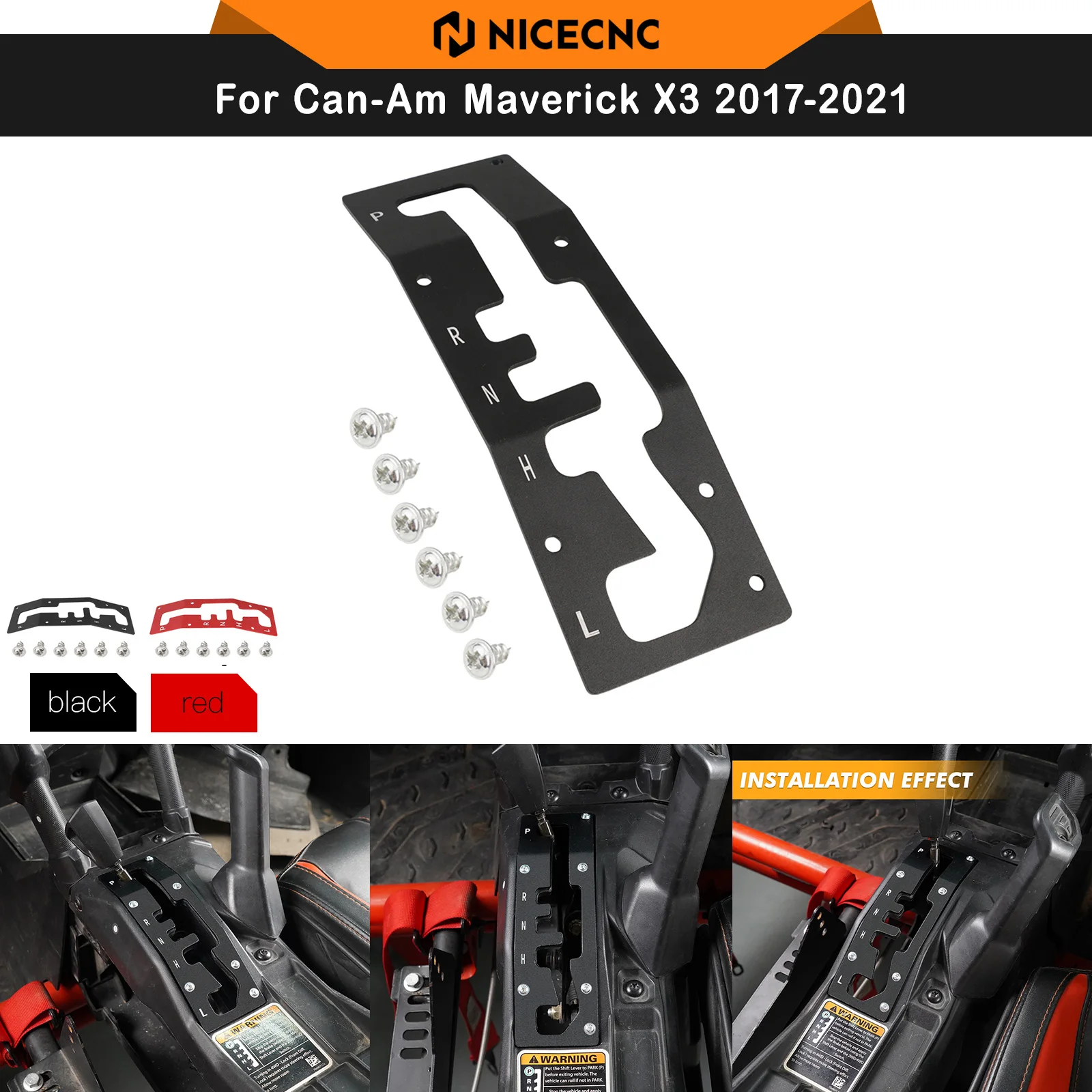 NICECNC for Can-Am Maverick X3 2017-2021 UTV Shift Shifter Gate Plate Panel for Can Am x3 XMR XRC DS XDS XRS Turbo DPS Aluminum
NICECNC for Can-Am Maverick X3 2017-2021 UTV Shift Shifter Gate Plate Panel for Can Am x3 XMR XRC DS XDS XRS Turbo DPS Aluminum