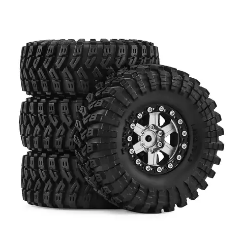 1.3 Inch Aluminum Alloy Wheel Set 4PCS for TRX4M SCX24 FCX24 AX24 Ascent18 1/18 1/24 RC Crawler Upgrade Parts