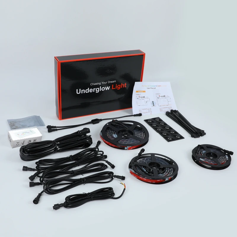 Pro Plus Underglow Light RGBIC LED Car IP68 Waterproof High Quality Under Glow 6pcs Chasing Underglow Light Kit for Car
Pro Plus Underglow Light RGBIC LED Car IP68 Waterproof High Quality Under Glow 6pcs Chasing Underglow Light Kit for Car