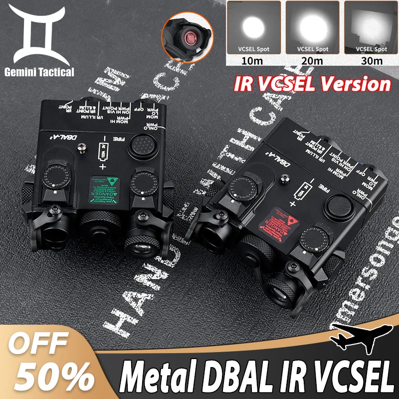 Tactical All-Metal DBAL-A2 IR Lighting LED Strobe Version Red Green Aiming Hunting Airsoft Weapon WADSN DBAL IR VCSEL Indicator
Tactical All-Metal DBAL-A2 IR Lighting LED Strobe Version Red Green Aiming Hunting Airsoft Weapon WADSN DBAL IR VCSEL Indicator