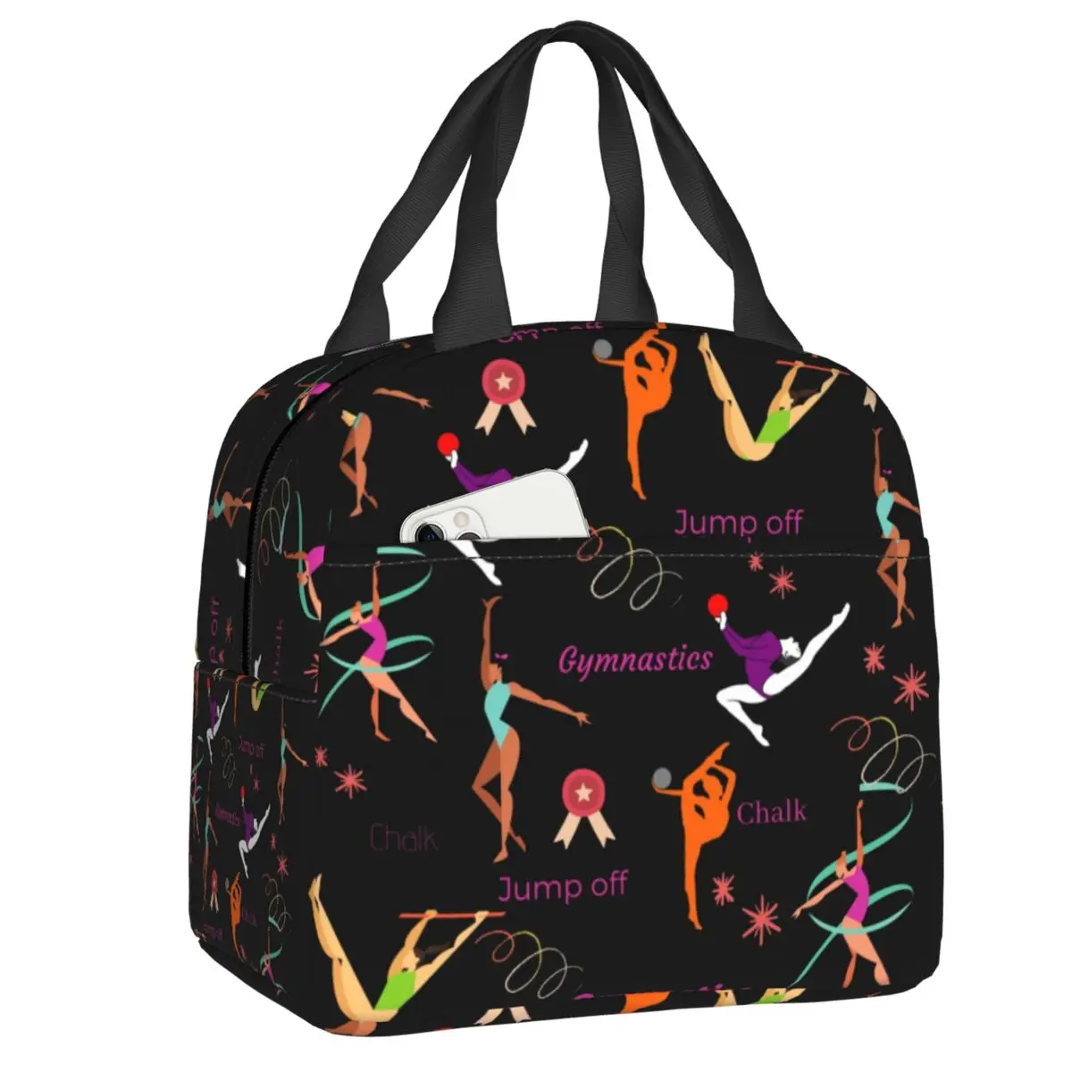 Custom Dance Rhythmic Gymnastics Resuable Lunch Box for Women Multifunction Cooler Thermal Food Insulated Lunch Bag Student
Custom Dance Rhythmic Gymnastics Resuable Lunch Box for Women Multifunction Cooler Thermal Food Insulated Lunch Bag Student