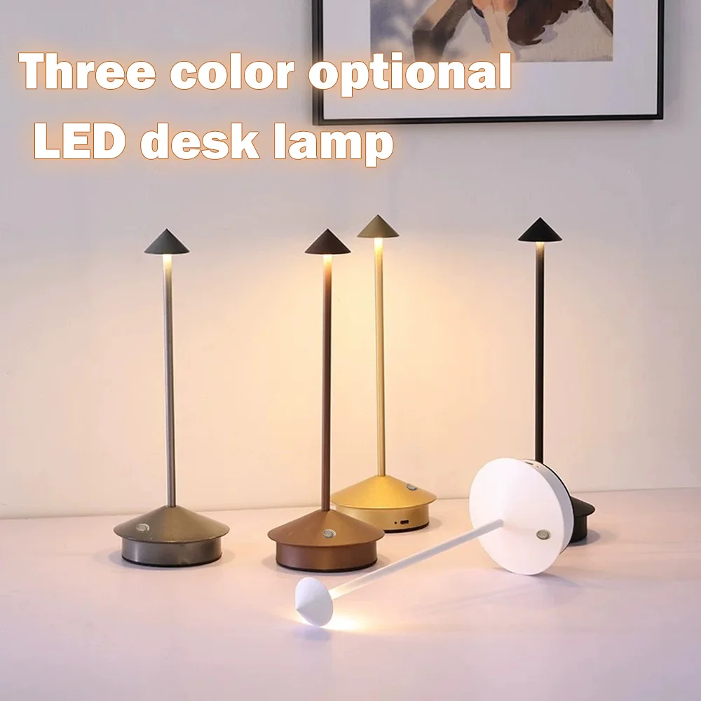 Rechargeable Table LED Lamp Creative Dining Touch Night Desk Lamp for Restaurant Hotel Bar 3 Color Temperatures Stepless Dimming 
Rechargeable Table LED Lamp Creative Dining Touch Night Desk Lamp for Restaurant Hotel Bar 3 Color Temperatures Stepless Dimming