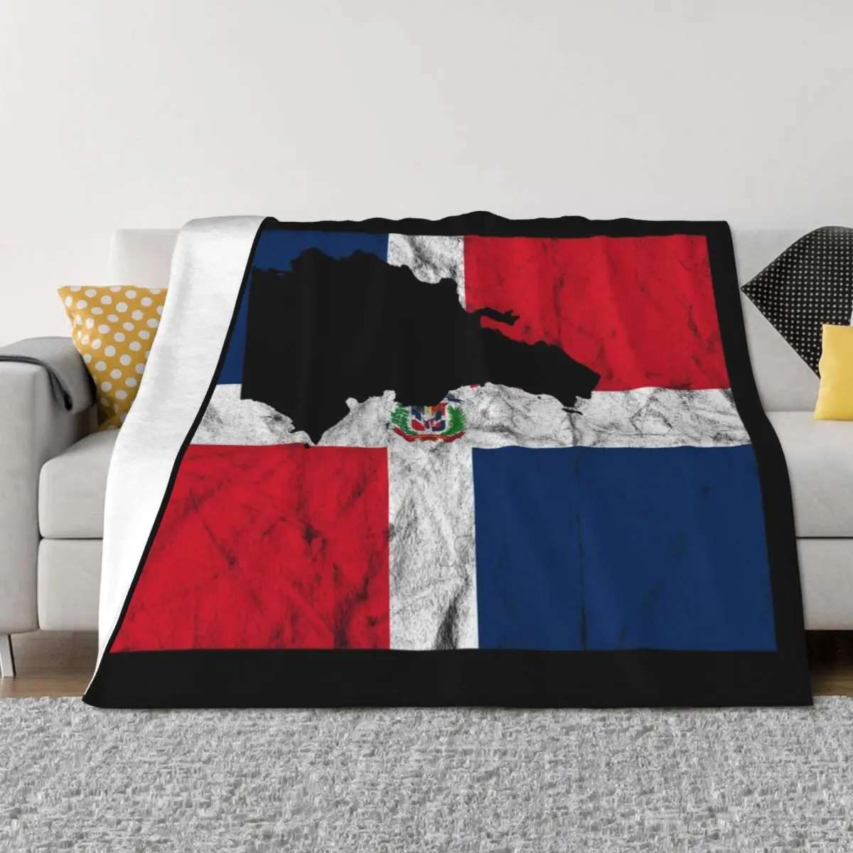 Dominican Republic Silhouette Flag Throw Blanket sofa bed Softest Soft Beds Luxury Blankets
Dominican Republic Silhouette Flag Throw Blanket sofa bed Softest Soft Beds Luxury Blankets